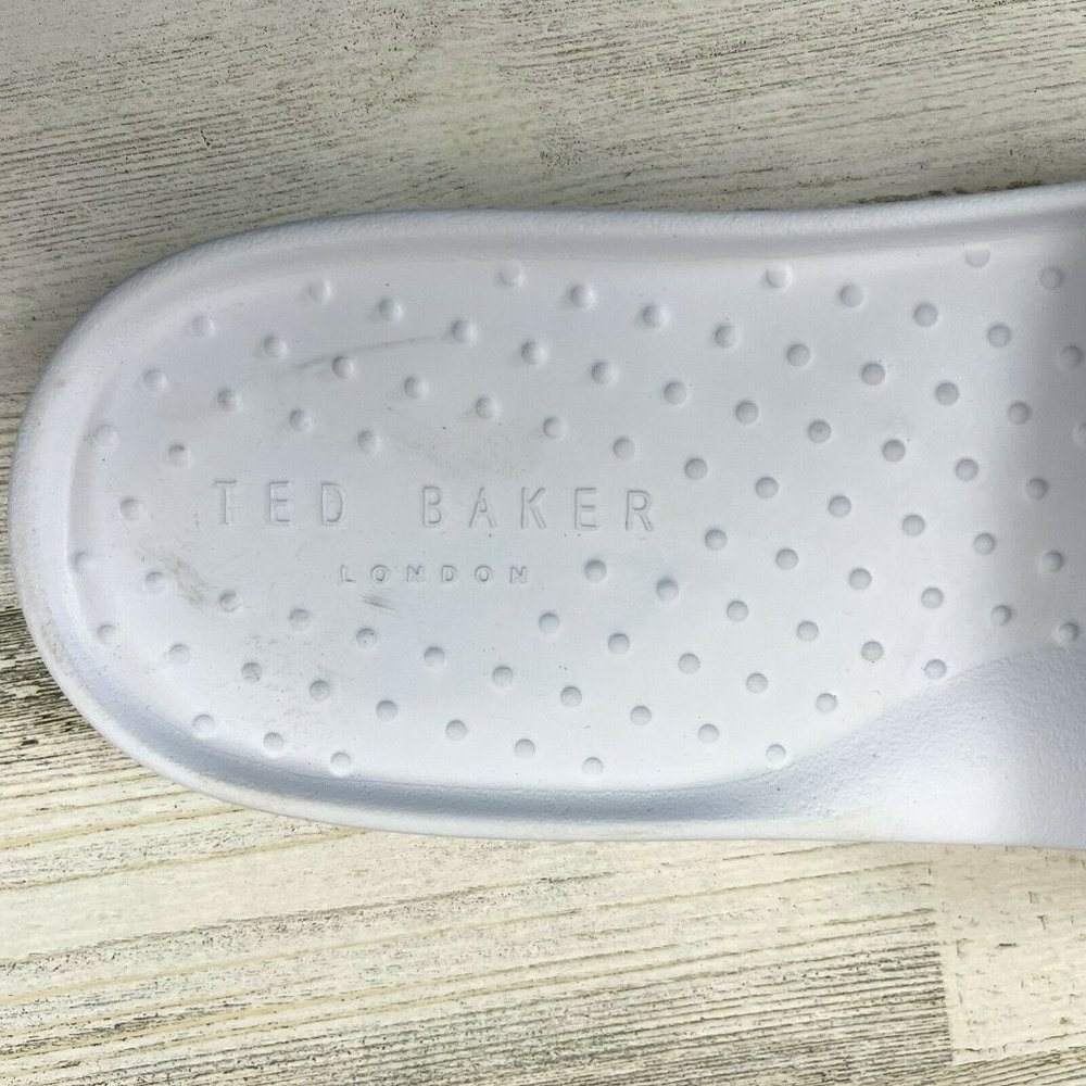 Ted Baker Sauldi 2 Slides Rubber Soles White Red Flamingo Men's Size US13/EUR46. - Picture 7 of 12